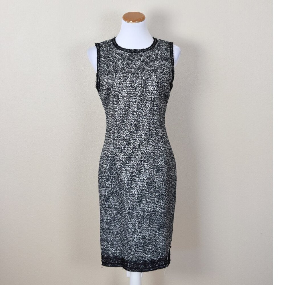 Andrew GN Tweed Sheath Dress 42